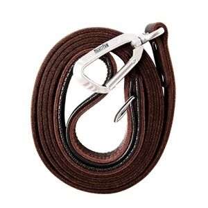 Mighty Paw Leather Dog Leash 6 FT Premium Padded Handle Climber Clip NWT‎